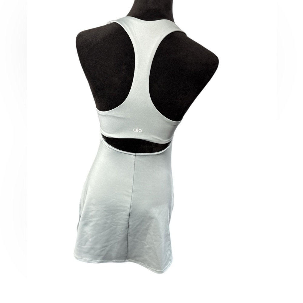 ALO Yoga Mint Green Racerback Mini Dress - Picture 3 of 6